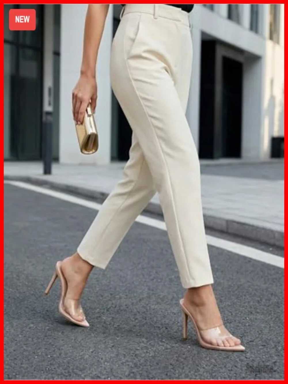 Clear Pointed Toe Stiletto Heels Slip On Mules Women 4 Inch High Heels